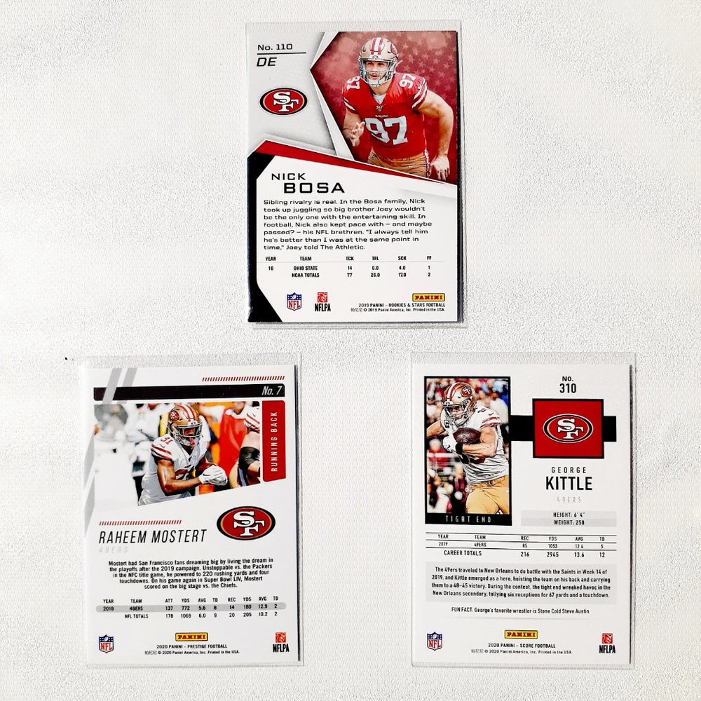 San Francisco 49ers 9 Card Lot - FBL [28_10] - Picture 4 of 8